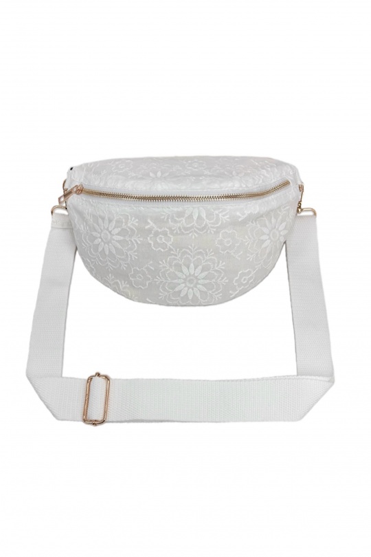 Sacs bananes Maroquinerie Blanc BEST ANGEL A438 Efashion Paris