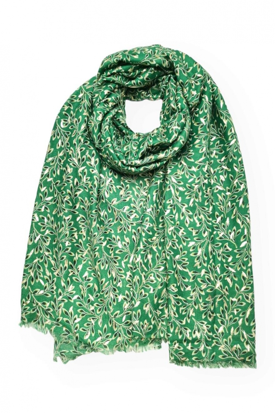 Foulard KEFFIEH vert émeraude et noir en coton Foulard KEFFIEH vert émeraude et noir en coton