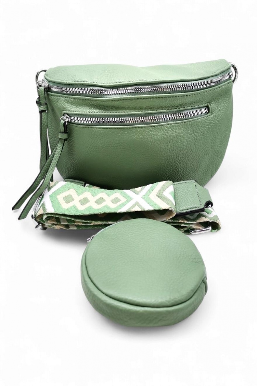 Fanny pack Bags Light green BEST ANGEL 393-25 #c Efashion Paris