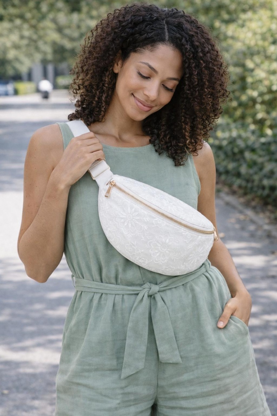 Sacs bananes Maroquinerie Blanc BEST ANGEL A438 #c Efashion Paris