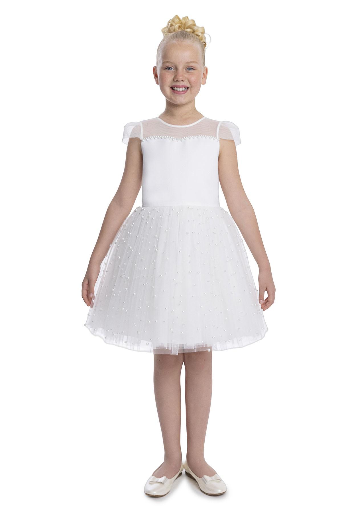 Dresses Kid & Babies Cream LARA 34056PR #c Efashion Paris