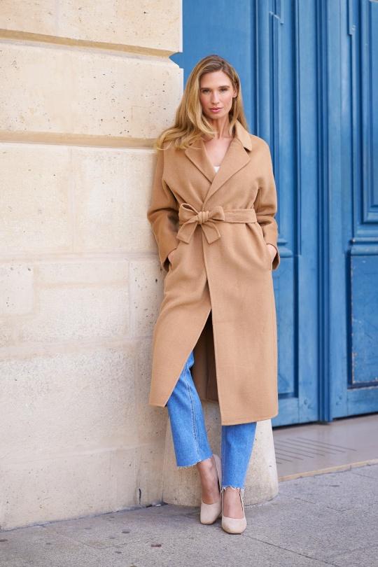 Abrigos Mujer Camel ATTENTIF M2322 Efashion Paris