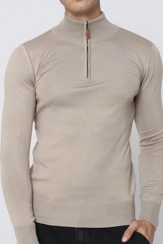Maglioni Uomo Beige LYSANDE 666 Efashion Paris