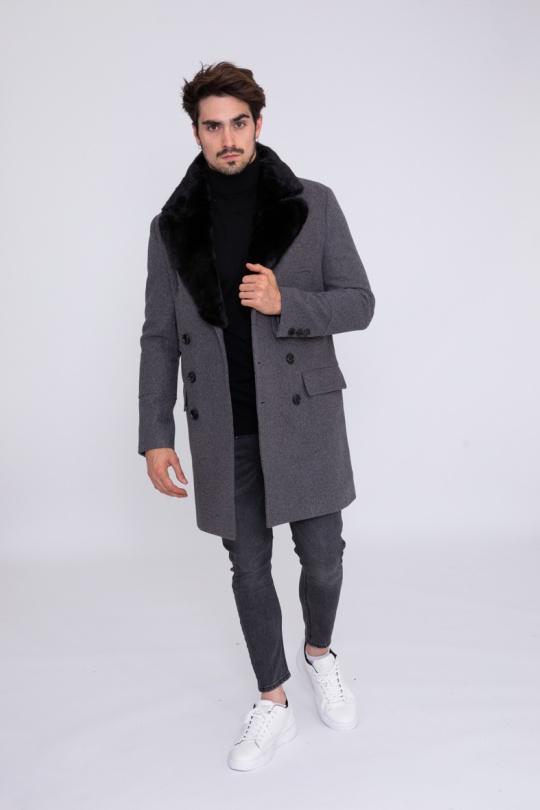 Manteaux Homme Gris FRILIVIN FSX2085B-4 Efashion Paris