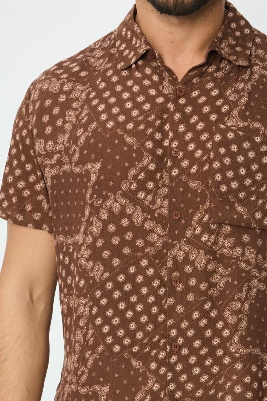 Shirts Men Brown FRILIVIN BM1791-9 Efashion Paris