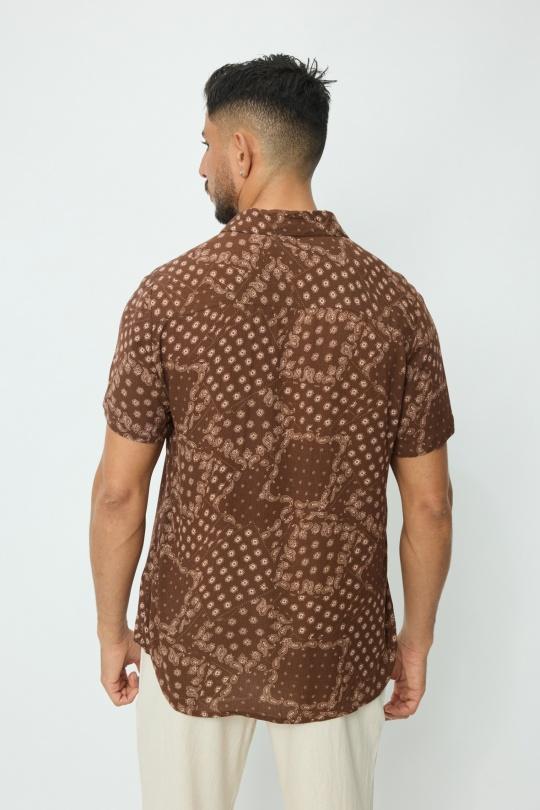 Shirts Men Brown FRILIVIN BM1791-9 Efashion Paris