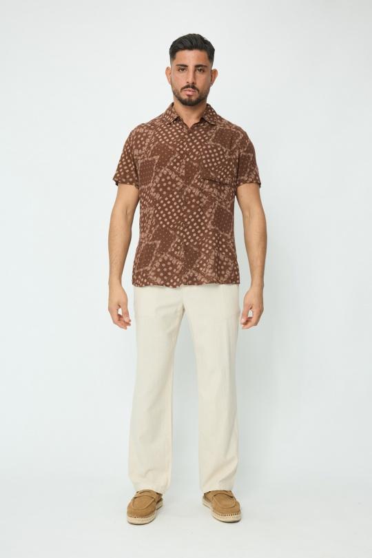 Shirts Men Brown FRILIVIN BM1791-9 Efashion Paris