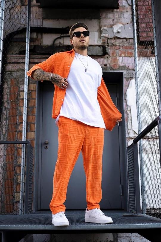 Ensemble pantalon Homme Orange FRILIVIN BM1767 Efashion Paris