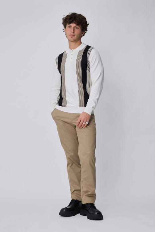 Jumpers Men White FRILIVIN M656-15 Efashion Paris