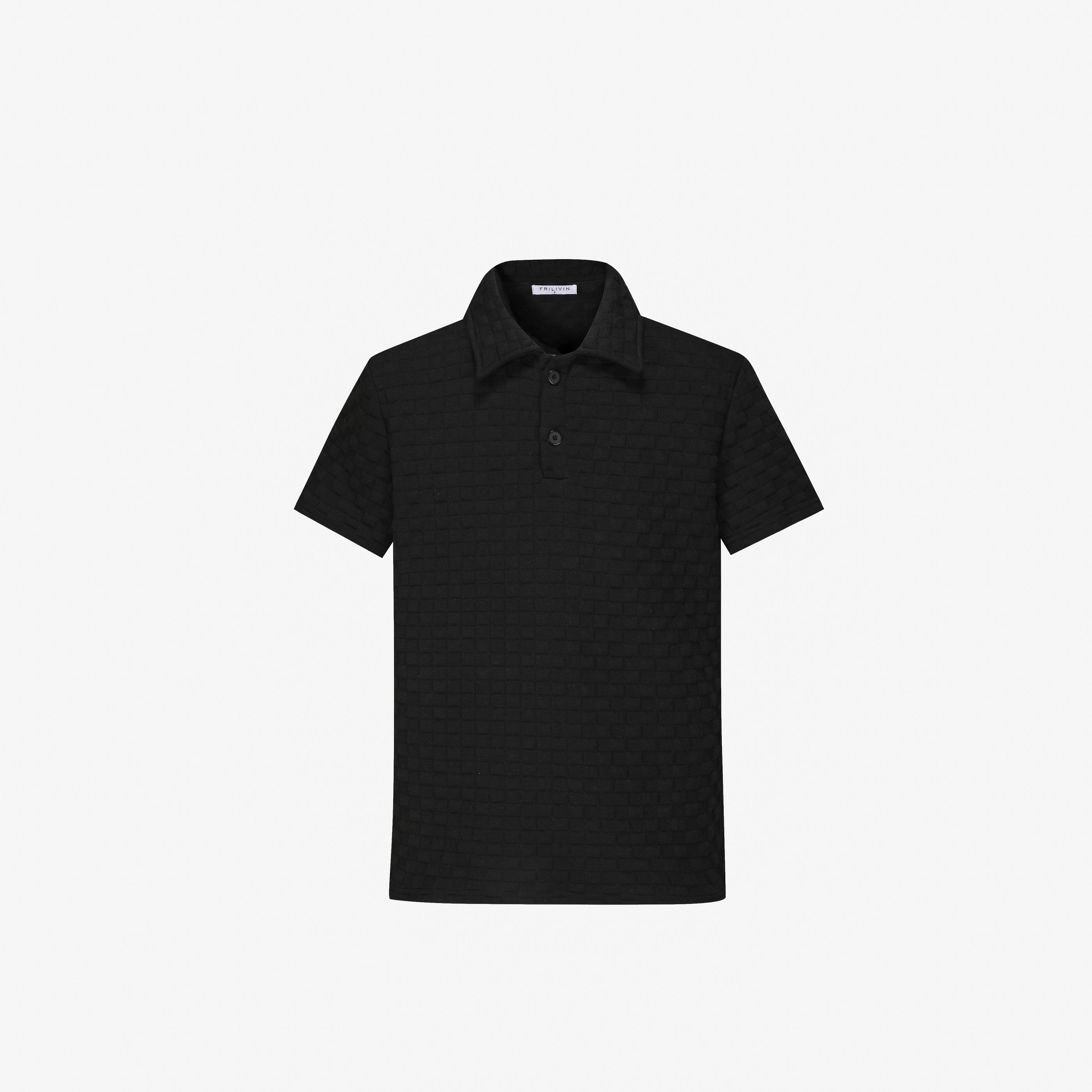 T-shirts Homme Noir FRILIVIN BM1552-1 #c Efashion Paris