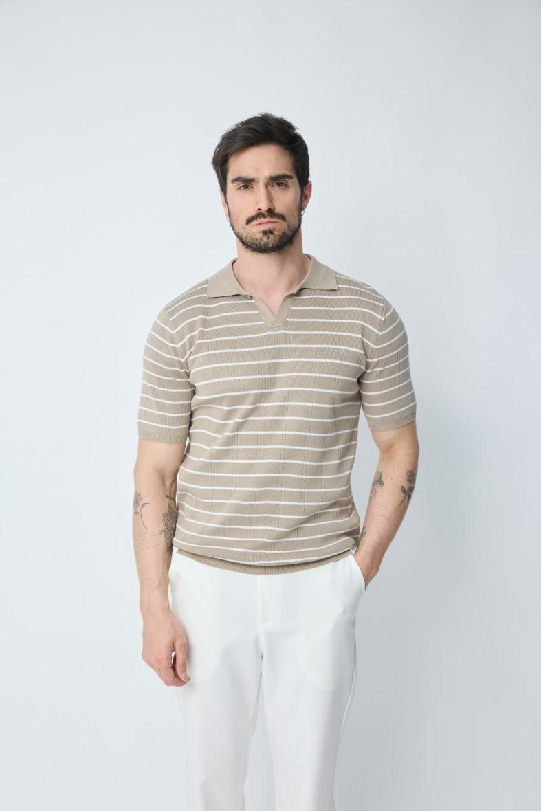 Polo shirts Men Beige FRILIVIN FA5095-5 #c Efashion Paris