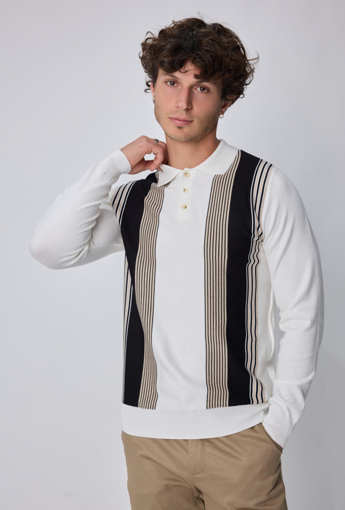 Jumpers Men White FRILIVIN M656-15 #c Efashion Paris