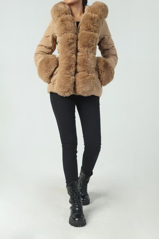 Doudounes Femme Beige COPPEROSE FC7509 Efashion Paris