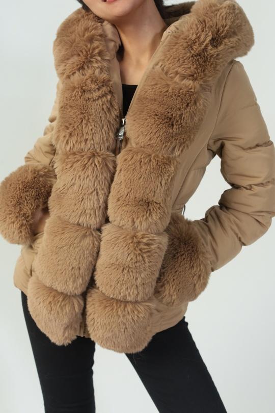 Doudounes Femme Beige COPPEROSE FC7509 Efashion Paris