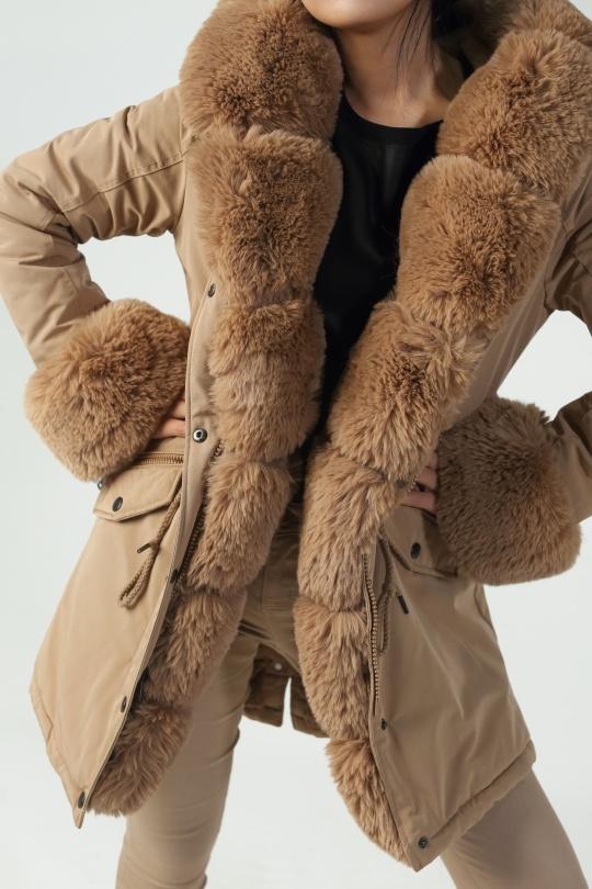 Doudounes Femme Camel COPPEROSE FC7007 S&M Efashion Paris