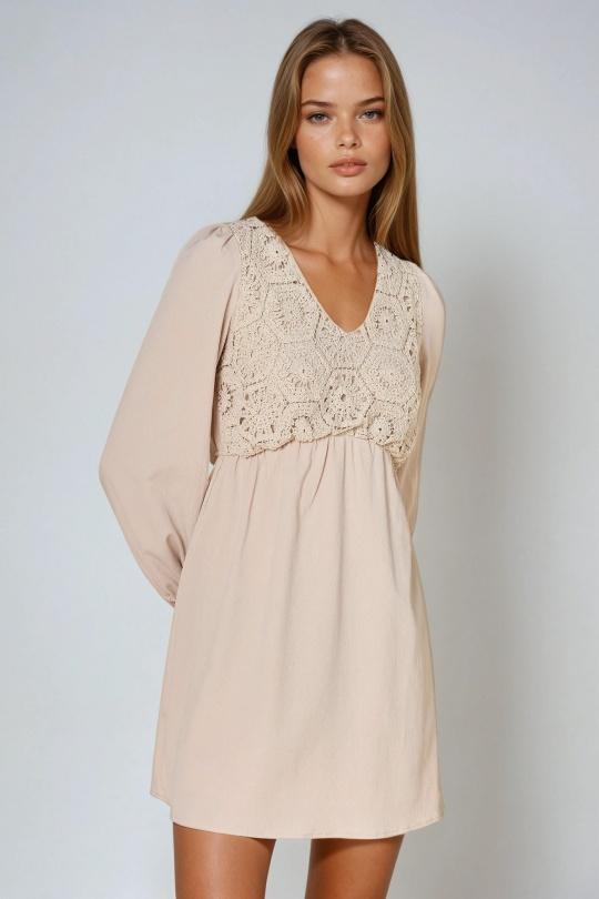 Vestidos cortos Mujer Black COPPEROSE PS8875 Efashion Paris