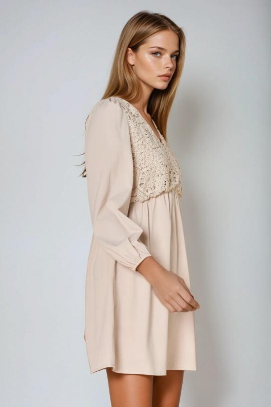 Vestidos cortos Mujer Black COPPEROSE PS8875 Efashion Paris