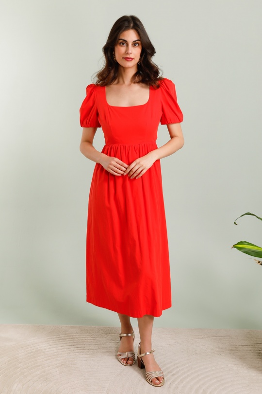 Robes longues Femme Rouge COPPEROSE PS9265S Efashion Paris