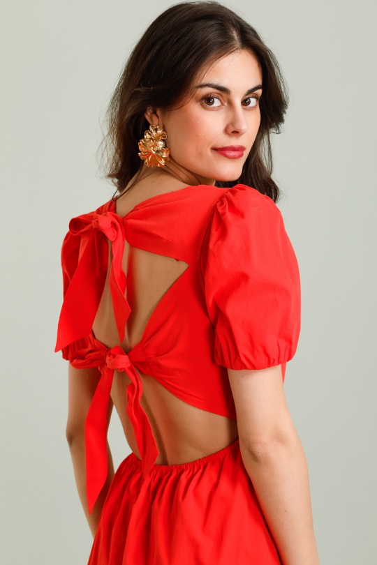 Robes longues Femme Rouge COPPEROSE PS9265S Efashion Paris