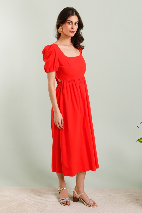 Robes longues Femme Rouge COPPEROSE PS9265S Efashion Paris