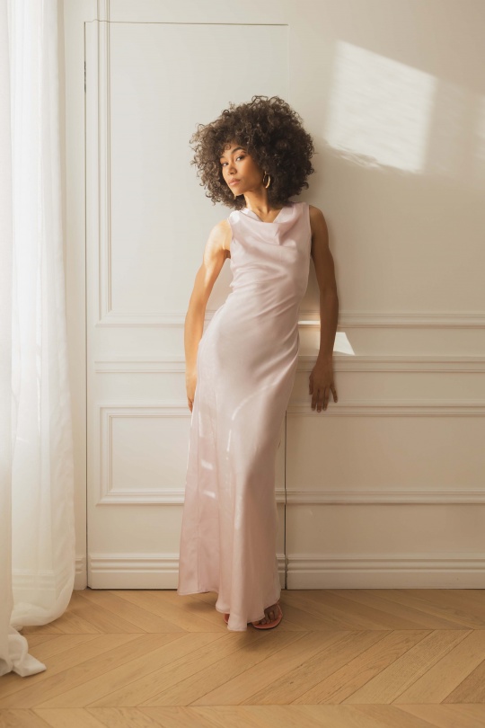 Robes longues Femme Rose COPPEROSE PS9217S Efashion Paris