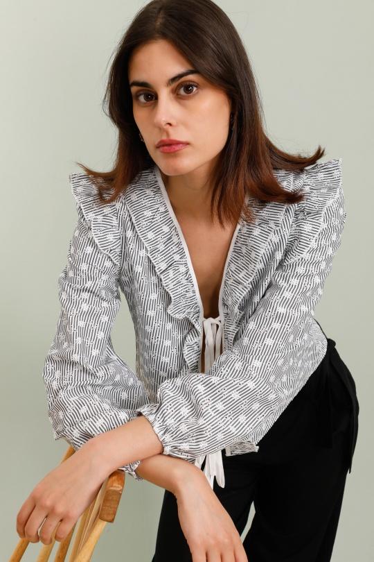 Tops Women Black COPPEROSE PS9186 Efashion Paris