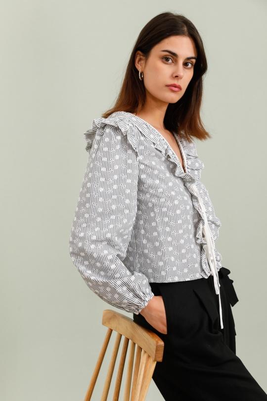 Tops Women Black COPPEROSE PS9186 Efashion Paris