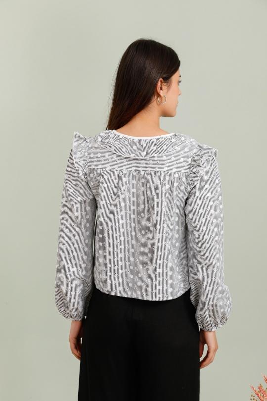 Tops Women Black COPPEROSE PS9186 Efashion Paris