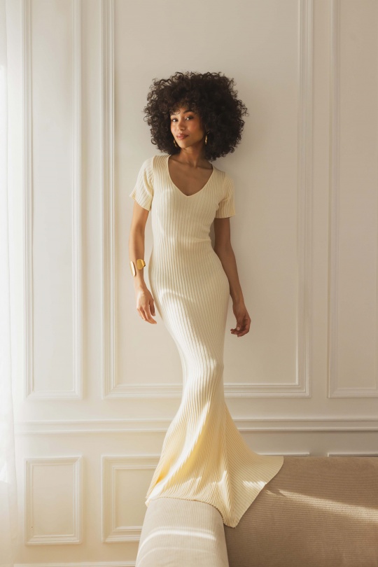 Maxi dresses Women Ivory COPPEROSE TL210 Efashion Paris