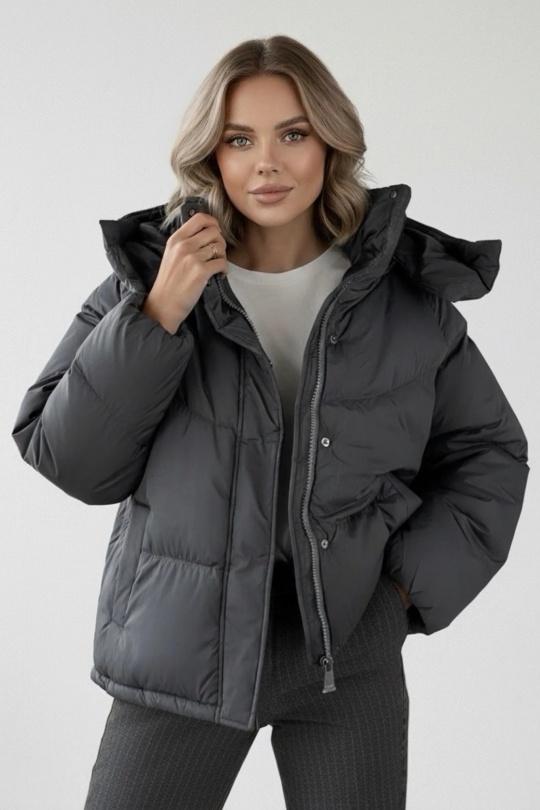 Doudounes Femme Gris anthracite COPPEROSE FC7612 Efashion Paris