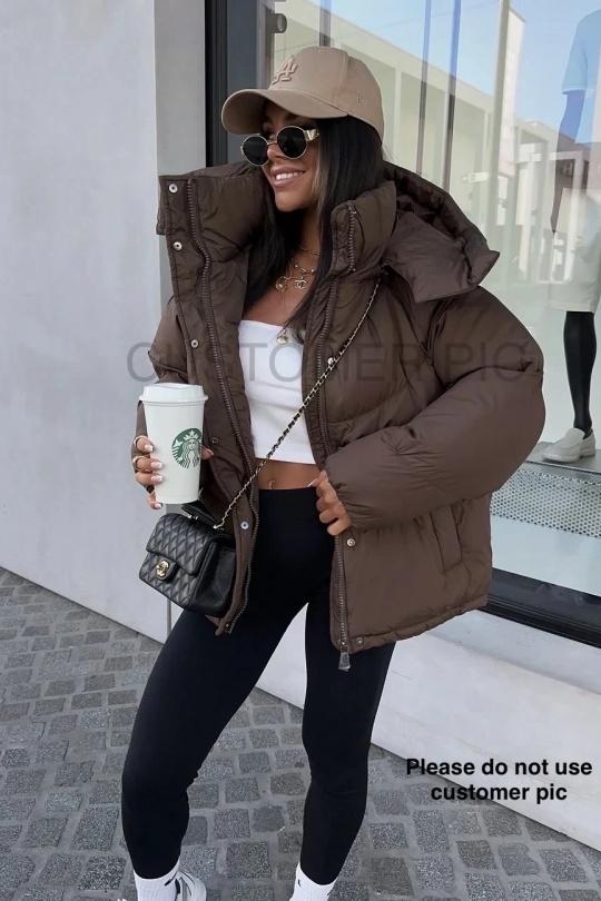 Doudounes Femme Gris anthracite COPPEROSE FC7612 Efashion Paris