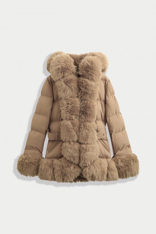 Doudounes Femme Noir/Beige COPPEROSE FC7607 Efashion Paris