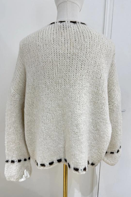 Pulls Femme Beige COPPEROSE H-25319 Efashion Paris