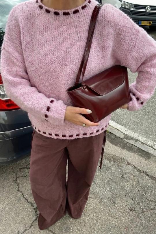 Pulls Femme Beige COPPEROSE H-25319 Efashion Paris