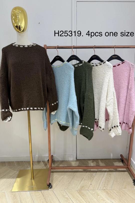 Pulls Femme Beige COPPEROSE H-25319 Efashion Paris