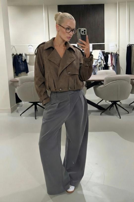 Vestes  Femme Kaki COPPEROSE CV2210 Efashion Paris