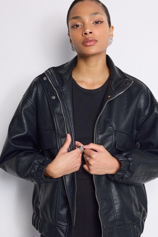 Vestes  Femme Noir COPPEROSE CV2179 Efashion Paris