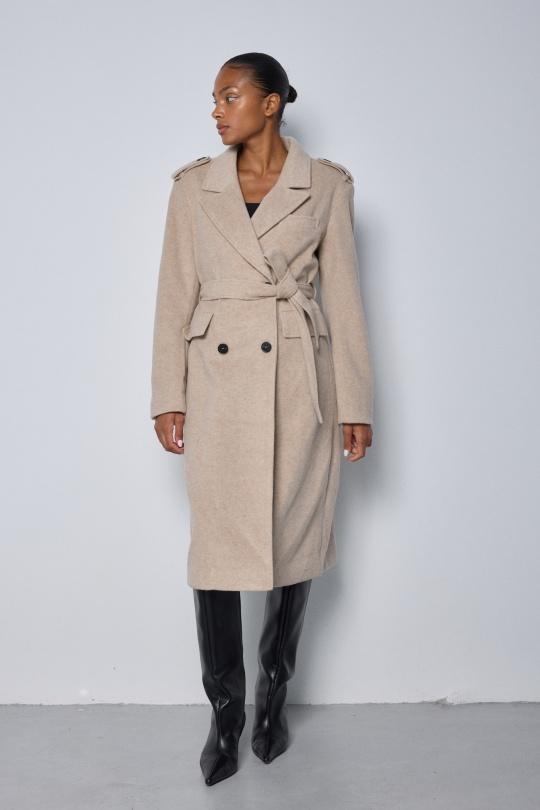 Manteaux Femme Beige COPPEROSE HK3017 Efashion Paris