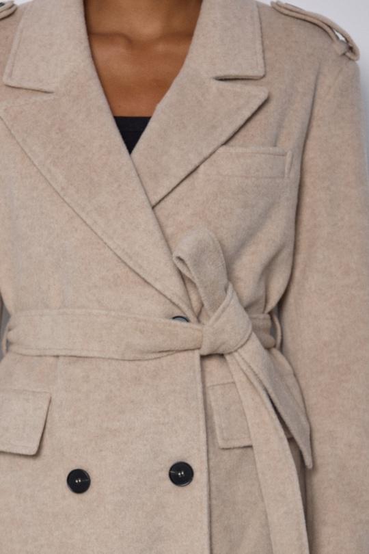 Manteaux Femme Beige COPPEROSE HK3017 Efashion Paris