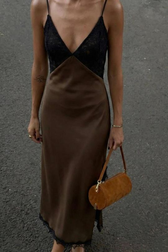 Robes mi-longues Femme Bordeaux COPPEROSE Y-25344 Efashion Paris