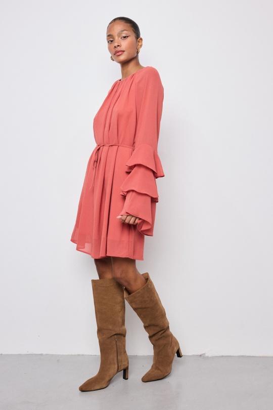 Robes courtes Femme Rouille COPPEROSE PS9359 Efashion Paris