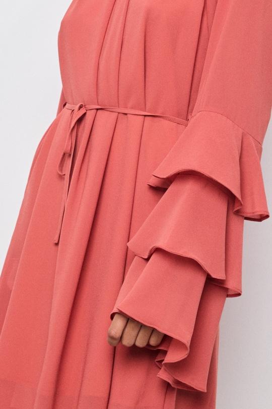 Robes courtes Femme Rouille COPPEROSE PS9359 Efashion Paris