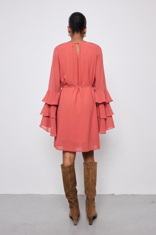 Robes courtes Femme Rouille COPPEROSE PS9359 Efashion Paris