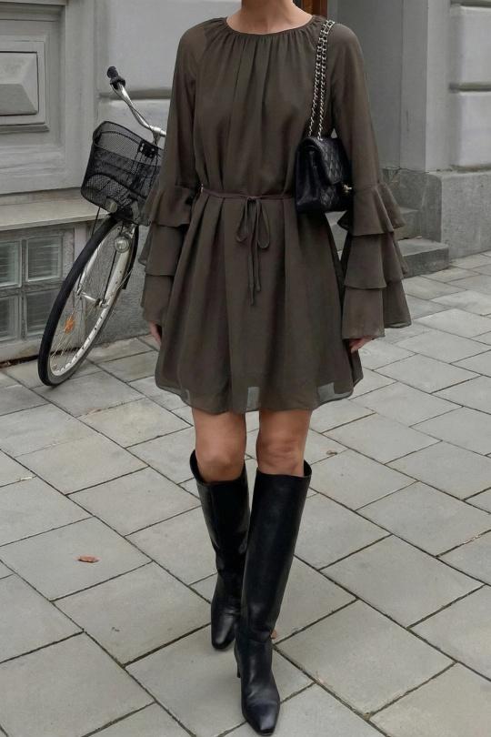 Robes courtes Femme Rouille COPPEROSE PS9359 Efashion Paris