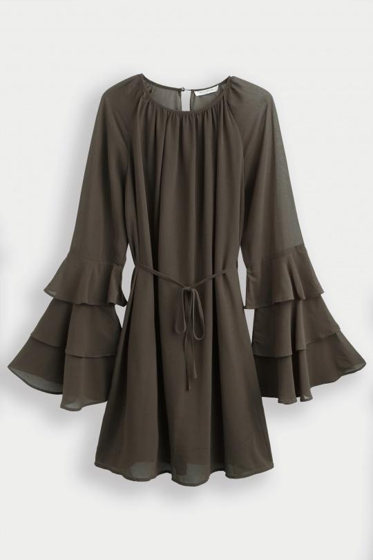 Robes courtes Femme Rouille COPPEROSE PS9359 Efashion Paris