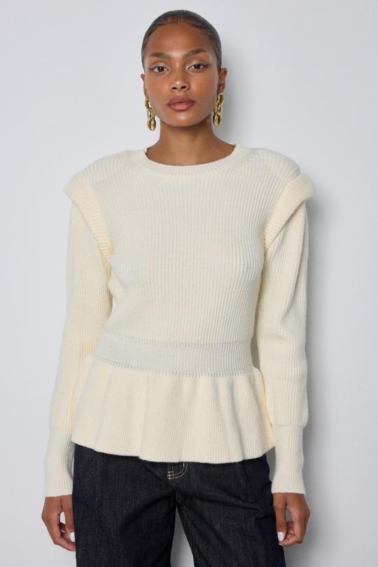 Pulls Femme Ivoire COPPEROSE QT91048 Efashion Paris