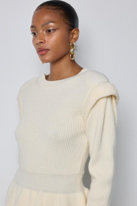 Pulls Femme Ivoire COPPEROSE QT91048 Efashion Paris