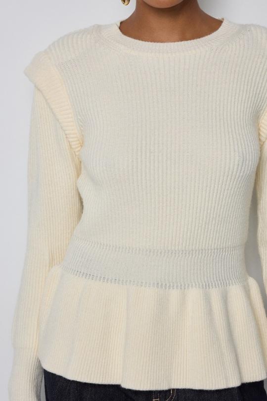Pulls Femme Ivoire COPPEROSE QT91048 Efashion Paris