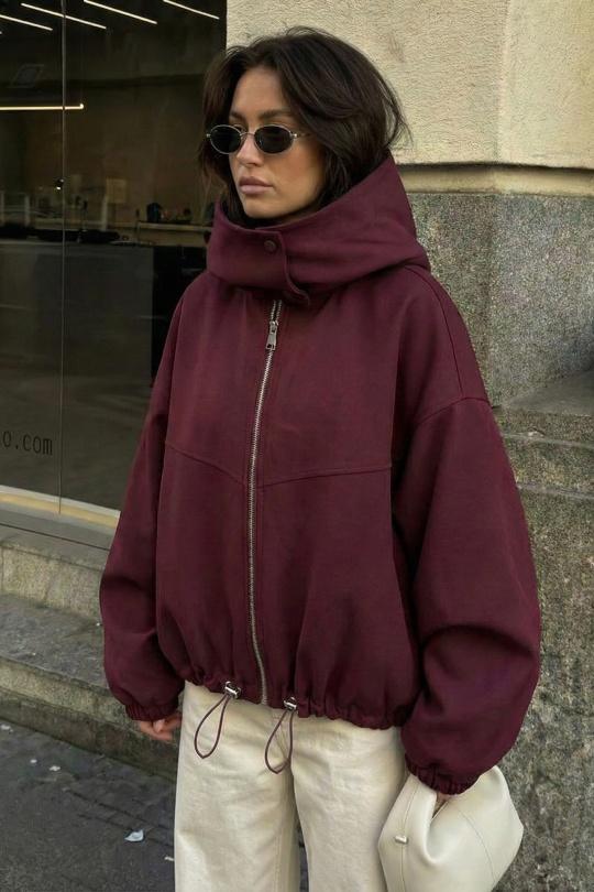 Vestes  Femme Bordeaux COPPEROSE OX9107 Efashion Paris