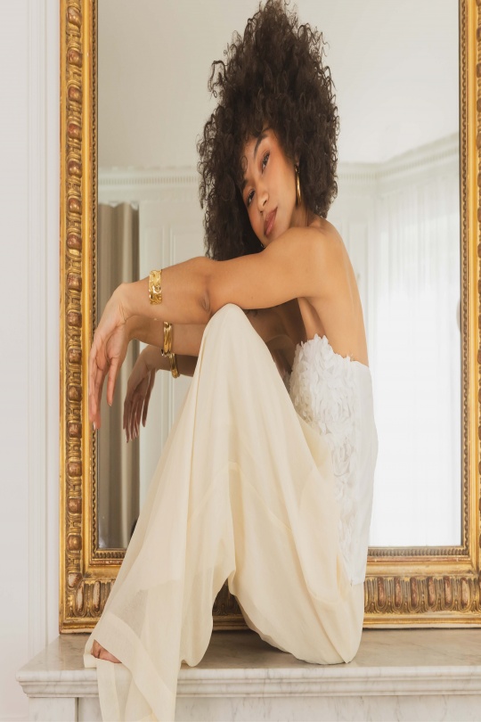 Pantalons Femme Taupe COPPEROSE PS9508 Efashion Paris